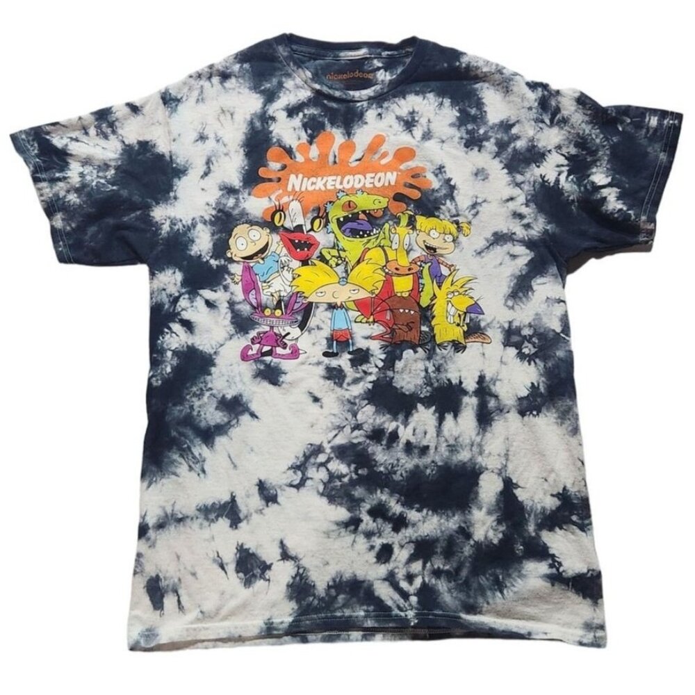 Nickelodeon Character Throwback Tie-Dye Graphic‎ T-Shirt Size Medium